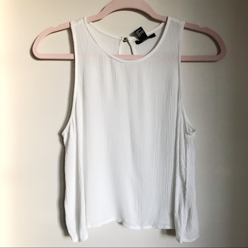 Forever 21 White Tank Top